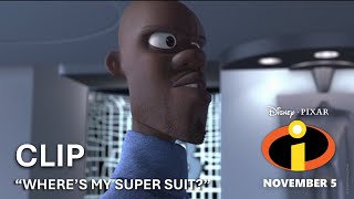 The Incredibles 2004  quotWheres My Super Suitquot Clip [upl. by Votaw]