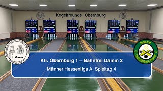 Kegelfreunde Obernburg 1  Bahnfrei Damm 2  Männer Hessenliga A [upl. by Harahs]