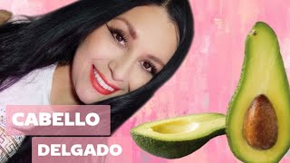 ADELGAZAMIENTO DE CABELLO  USA TÓNICO DE AGUACATE [upl. by Dasi]