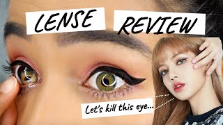 OLENS CONTACT LENSE FIRST IMPRESSION amp REVIEW  BLACKPINK COLLAB [upl. by Derr391]