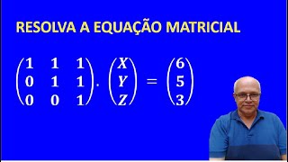 📌 RESOLVA A EQUAÇÃO MATRICIAL [upl. by Nnarual]