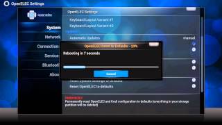 Restore XBMCKodi To Original Vanilla State OpenELECLibreELEC [upl. by Catriona465]