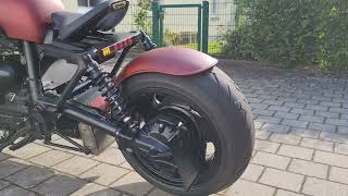 Triumph Rocket 3 III 2300cc heavy modifications exhaust Ramair MSG motogadget Motoscope pro mini [upl. by Grega]