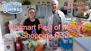 Walmart First Of Month Shopping Haul 11132024  Living On Social Security [upl. by Inram60]