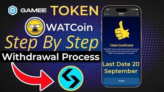 Gamee Telegram Bot Withdrawal  Wat coin withdrawal Bitget full process  Gamee Airdrop Update [upl. by Ydualc]