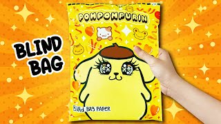 Blind Bag paper 💛 Pompompurin ⭐ DIY HOMEMADE PAPER BLIND BAG  TUTORIAL How To Make Blind Bag PapeR [upl. by Sudnak151]