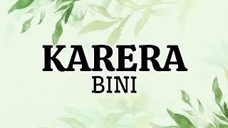 BINI  Karera  Lyrics [upl. by Acenahs]