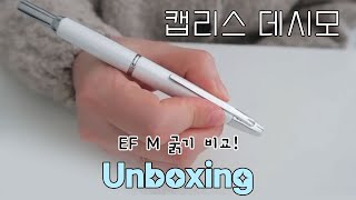 파이롯트 캡리스 데시모 만년필 구매 리뷰  M EF 닙 비교 [upl. by Daj984]