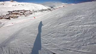 Trolles Black run into Tignes [upl. by Bentlee285]