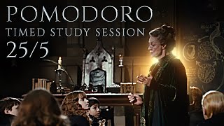 📚 Study Session with Mcgonagall  Pomodoro 255 Timer Harry Potter inspired Ambience for Study 📚 [upl. by Silliw]