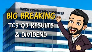 TCS Share Latest News  TCS Q3 Results  TCS Dividend News sharemarket stockmarket tata tcs [upl. by Kahle]