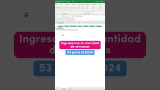 CREA un CALENDARIO en menos de 30 SEGUNDOS excel viral exceltips peru cursoexcel [upl. by Nirtiak]