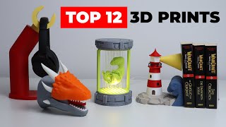 12 COOL 3D Prints YOU MUST SEE  BEST 3D Printing Ideas [upl. by Attey662]