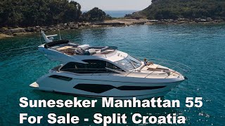 2021 Sunseeker Manhattan 55 For Sale  Full Tour  £1380000 Ex Tax [upl. by Ahsinet]