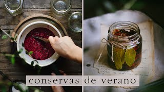 CONSERVAS DE VERANO  Receta de mermelada sin azúcar y cómo hacer tomates deshidratados veganas [upl. by Aikim]