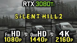 Silent Hill 2 Remake  RTX 3080 Ti  1080p vs 1440p vs 2160p 4K Benchmark  TSR XeSS FSR DLSS [upl. by Hadsall]