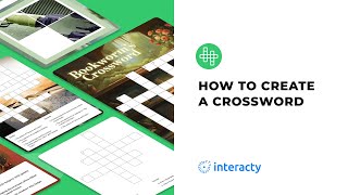 How to create a Crossword Puzzle on Interacty Printable amp Digital [upl. by Ahsikin125]