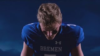 Bremen High School quarterback recovering in the hospital after being seriously injured during game [upl. by Baxy]