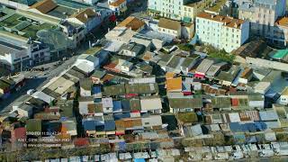 Aerial footage  The Paris SaintOuen Flea Market  Marché aux Puces [upl. by Aicia758]