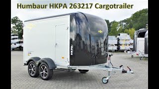 Humbaur HKPA 263217 Cargotrailer med Alu sider og Aero front [upl. by Berger568]