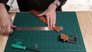 Raccourcir sa ceinture en cuir soimême  DIY [upl. by Woodsum]