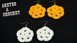 PASO A PASO PARA TEJER ZARCILLOS A CROCHET [upl. by Nazar134]