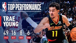 Trae Youngs HISTORIC 49 Point 16 Assist Performance  March 1 2019 [upl. by Dasie978]