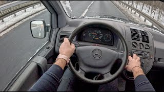 1998 Mercedes Vito W638 23 D 79HP 0100 POV Test Drive 1997 Joe Black [upl. by Etom]