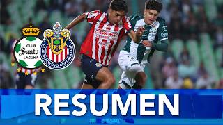 RESUMEN Y GOLES Chivas vs Santos  Jornada 16 Apertura 2024  Liga MX [upl. by Fatma120]