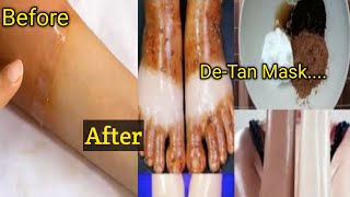 How to Remove Tanning  Summer special De tan face Mask  Tan Removal face Pack hsworld9995 [upl. by Sinegold529]