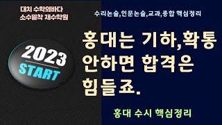 홍대논술은 기회인데 사람들은 그걸 잘 몰라2024수시모집요강 [upl. by Akeryt]