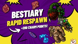 TIBIA BESTIARY RAPID RESPAWN  FAÇA MAIS DE 200 PONTOS DE CHARM 🧙‍♂️😁 [upl. by Marci]