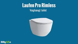 Laufen Pro Rimless Væghængt Toilet [upl. by Aidnic]