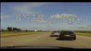 Dashcam video of Iowa chase on Interstate 80 [upl. by Peterman]