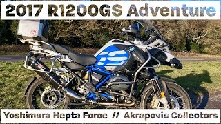 BMW R1200GS Yoshimura Hepta Force and Akrapovic Collectors [upl. by Ashly270]