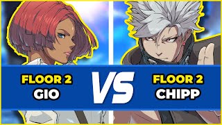 GGST Floor 2 ▶ Chipp vs Giovanna  Guilty Gear STRIVE Low Level Gameplay [upl. by Nelyag862]