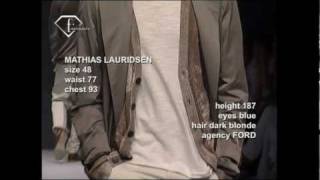 fashiontv  FTVcom  EVANDRO SOLDATI  MATHIAS LAURIDSEN  MODELS UOMO 2008 PE [upl. by Anaidni447]