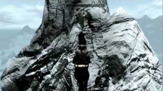 Skyrim Mountain Climbing [upl. by Heyward]