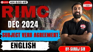 QUIZ BASED ON SUBJECT VERB AGREEMENT  ENGLISH  BY  SURAJ SIR  MISSION RIMC DEC 2024 LIVE🔴doa [upl. by Amias136]