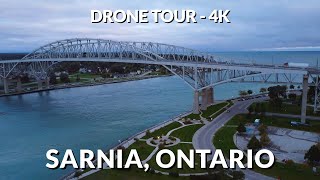 A Captivating 4K Drone Flight Over Sarnia Ontario  Skyline Serenity [upl. by June]