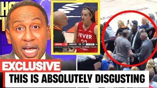 Caitlin Clark targeted by racist Connecticut Sun fan sparking outrage from WNBA experts [upl. by Nauqahs]