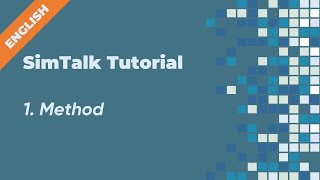 SimTalk Tutorial English  1 Method [upl. by Brindell]