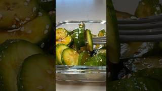 Spicy KoreanInspired Cucumber Salad in 60 Seconds 🥒🔥 [upl. by Neelav707]