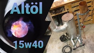 Umbau Wamsler Ã–lofen zum AltÃ¶lbrenner Waste Oil Burner DiY [upl. by Rollie]