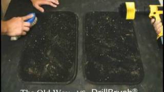 How to Clean Car Carpet with the drill brush [upl. by Cardew907]