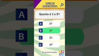 Quiz de Matemática Básica  Você Consegue Acertar Todas [upl. by Atsira]