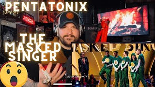 Pentatonix  The Masked Singer ALL PERFORMANCES  Reaction  “MUST WATCH” [upl. by Hevak]