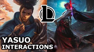 Yasuo Interactions with Other Champions  YASUO MEETS YONE BROTHERS  League of Legends Quotes [upl. by Oberstone]