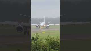 Eastern Airways E190 landing at Newcastle arriving from Teesside Airport teesside e190 [upl. by Hesketh499]