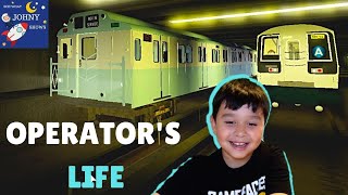 Johny Shows Operators Life Roblox Train Game With MTA Trains [upl. by Ativad793]